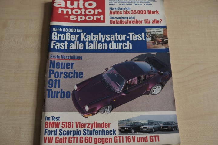Deckblatt Auto Motor und Sport (06/1990)